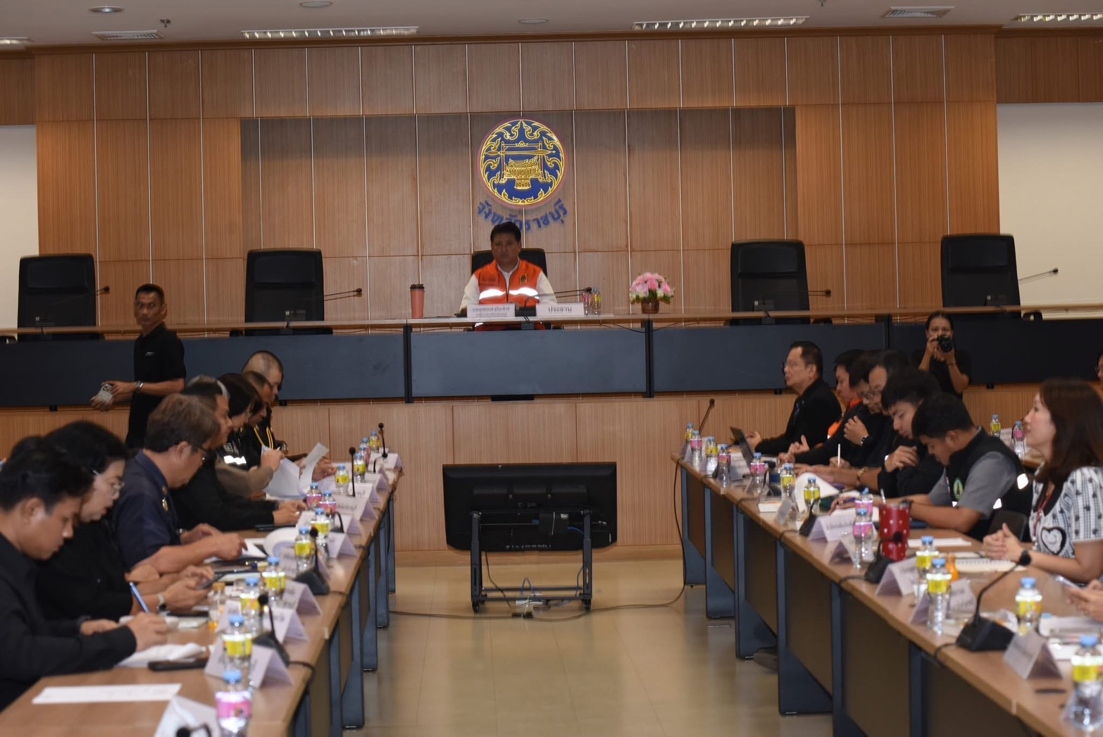 📣 พช.ราชบุรี ร่วมประชุมติดตามการปฏิบัติงานป้องกันและลดอุบัติเหตุทางถนนในช่วงเทศกาลสงกรานต์ พ.ศ. 2569