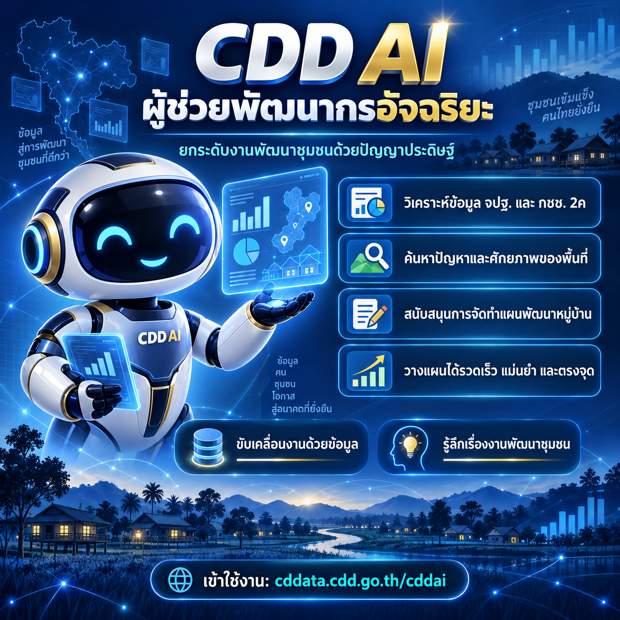 🤖✨ “CDD AI ผู้ช่วยพัฒนากรอัจฉริยะ”